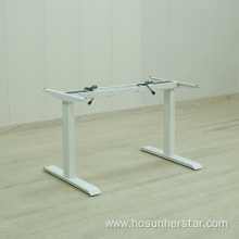 Intelligent double motor lifting table frame